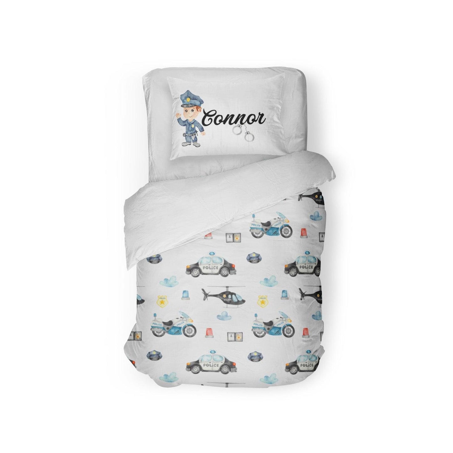 Police Duvet Cover - Bug & Bean Decor