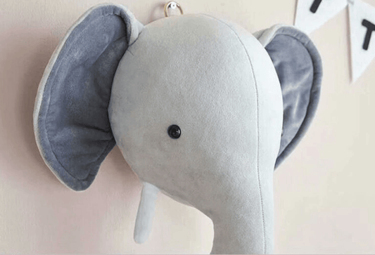 Elephant Head Wall Hanging - Bug & Bean Decor