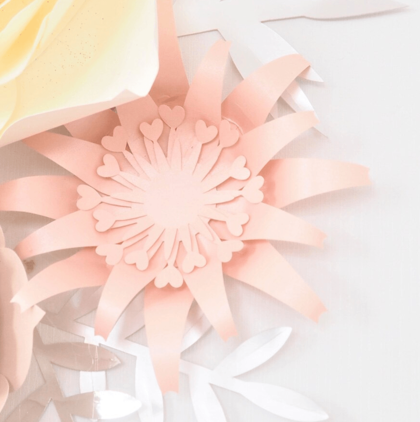 Paper Flowers Wall Decor (Rachelle) - Multiple Colours - Bug & Bean Decor