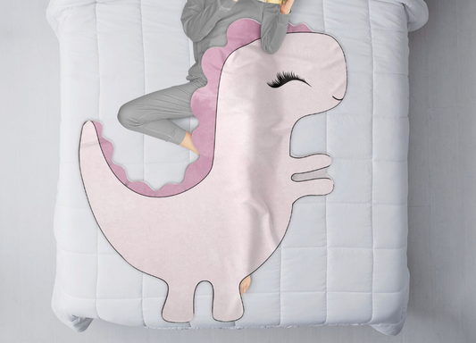 The Imagination Blanket - Pink Dinosaur