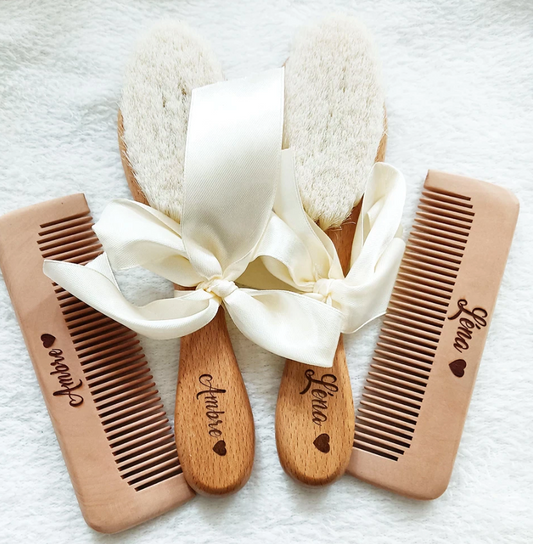 Personalized Baby Brush and Comb Set