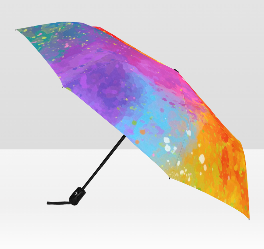 Rainbow Splatter Umbrella
