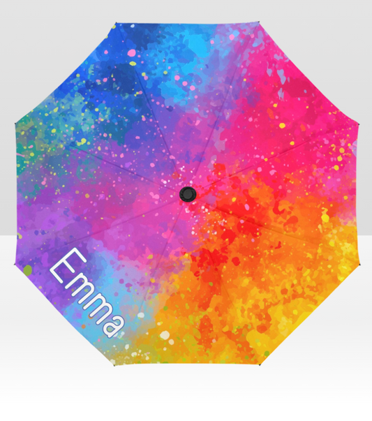 Rainbow Splatter Umbrella
