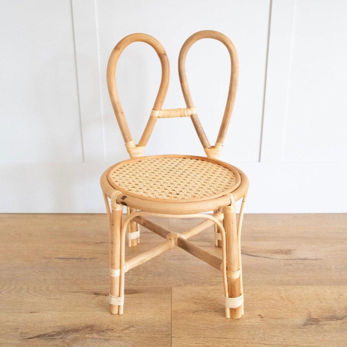 Bunny Rattan Chair - Bug & Bean Decor
