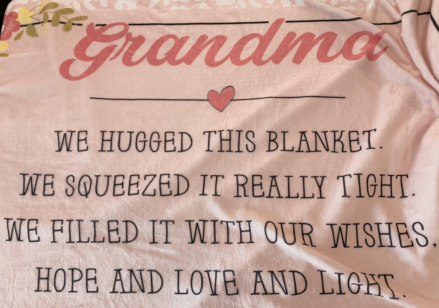"The Grandma Blanket" Personalized Minky Blanket - Bug & Bean Decor