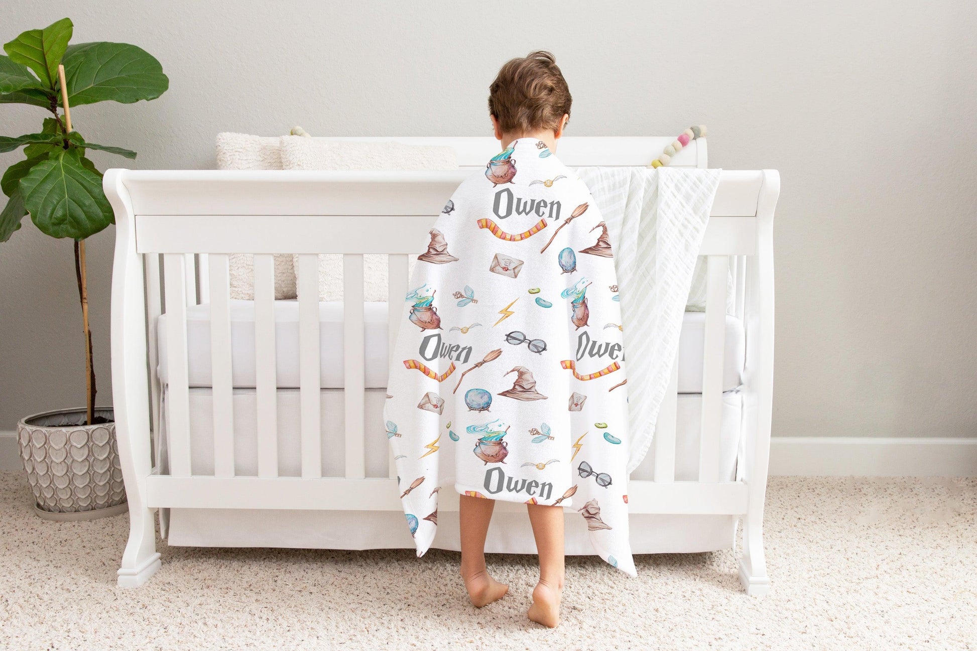Inspired by Magic Personalized Minky Blanket - Bug & Bean Decor