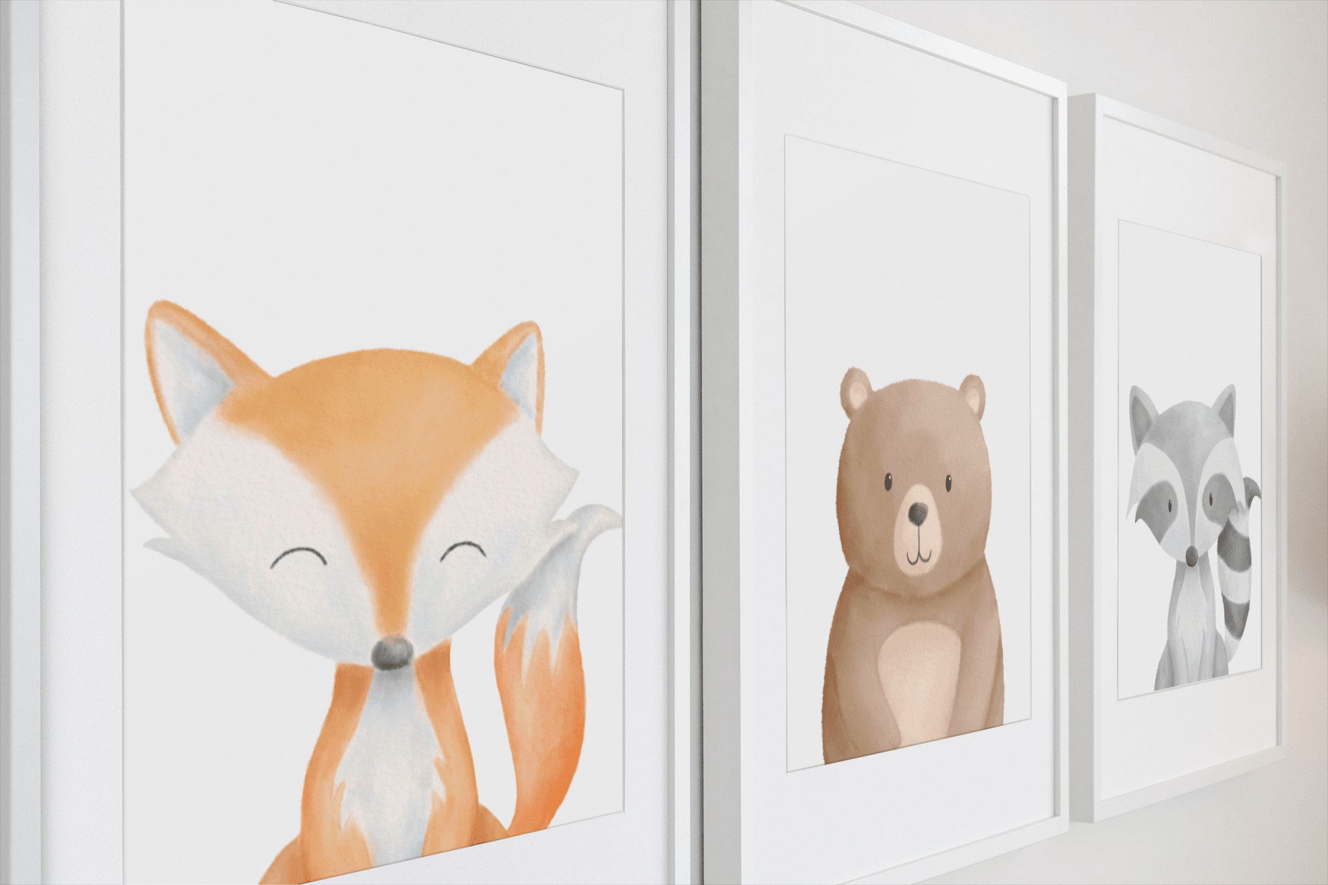 Woodland Nursery Wall Print Trio Fox (2) *PROMO* - Bug & Bean Decor
