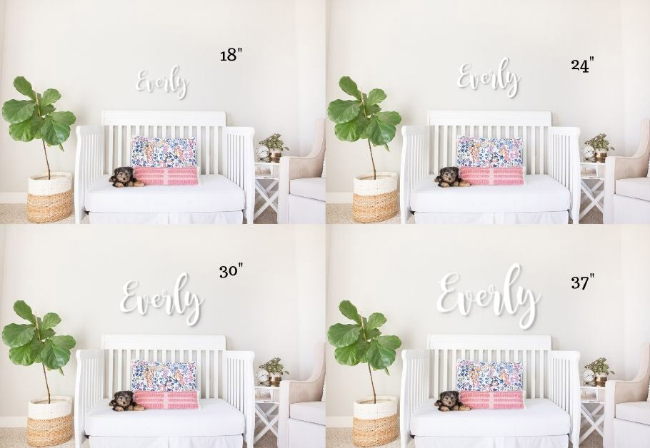 Personalized Wood Name Sign (Single Name)