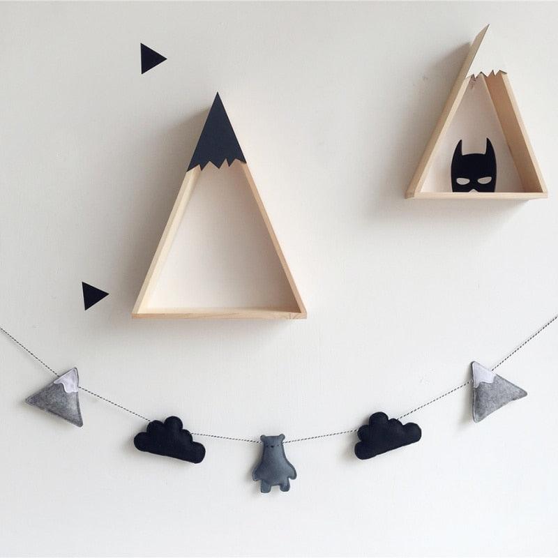 Nordic Felt Cloud Garland - Bug & Bean Decor